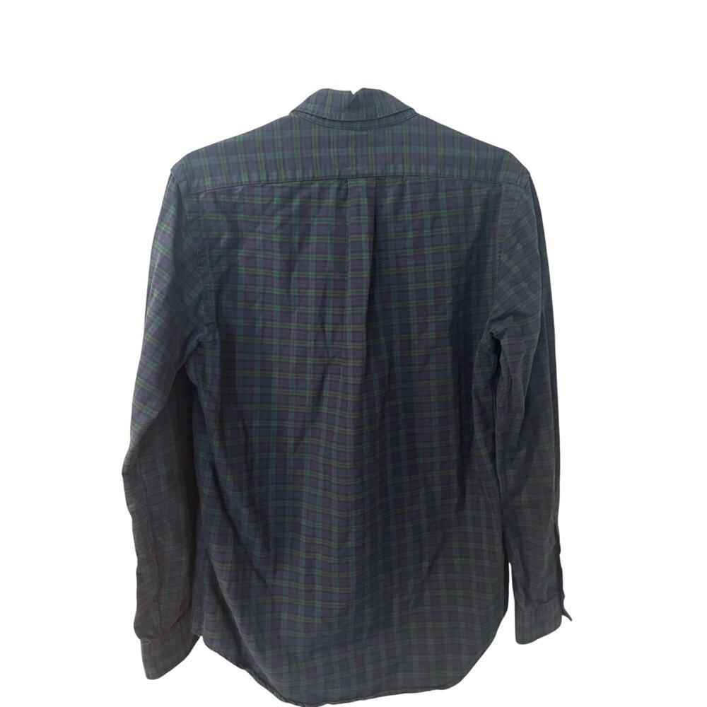 Ralph Lauren Plaid Button Down Shirt Men Small Blue Green Pony Logo Cotton - Picture 6 of 13